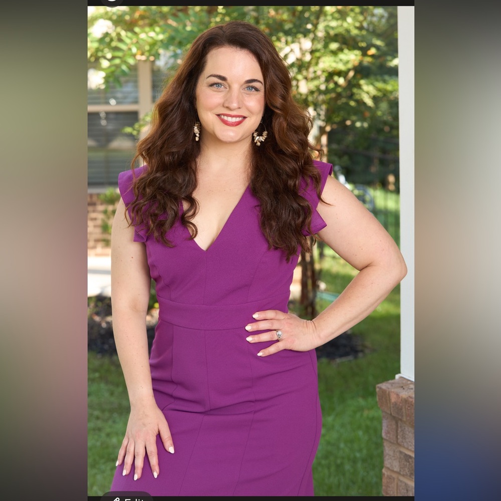 Maggy London Sophisticated & Sexy Purple Dress